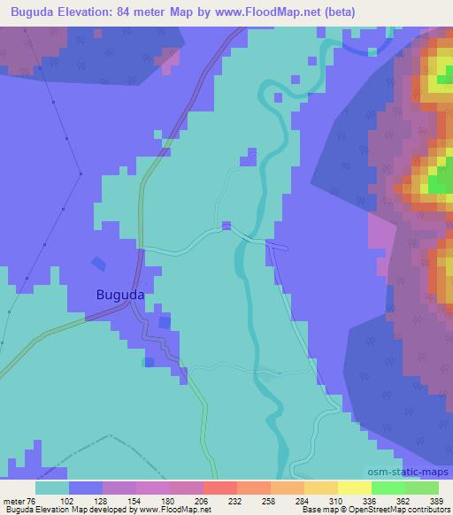 Buguda,India Elevation Map