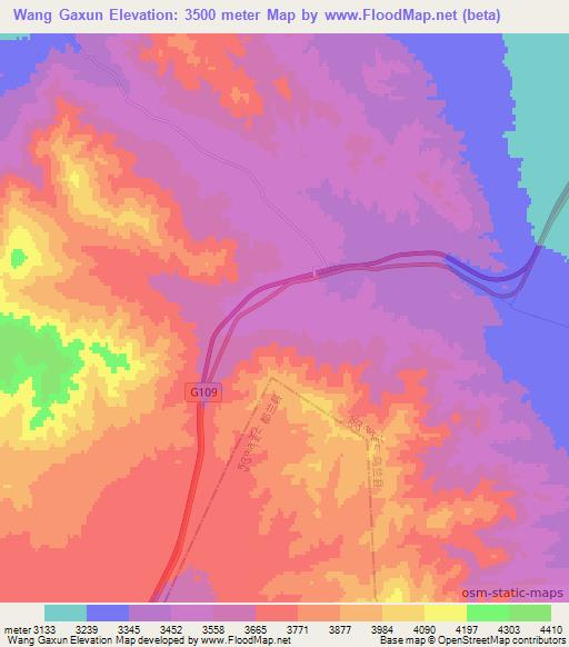 Wang Gaxun,China Elevation Map