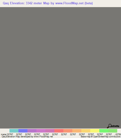 Qaq,China Elevation Map