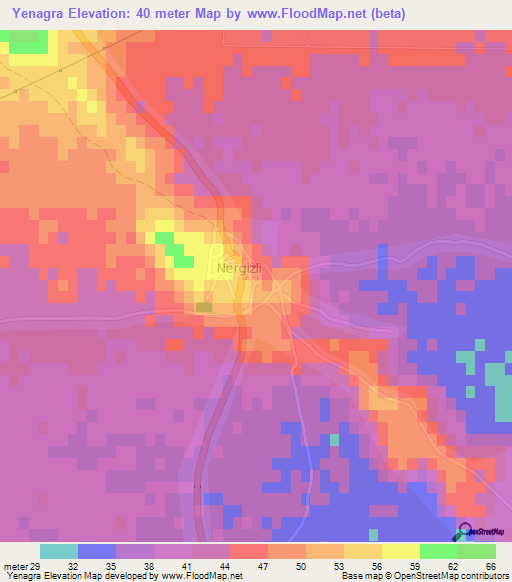 Yenagra,Cyprus Elevation Map