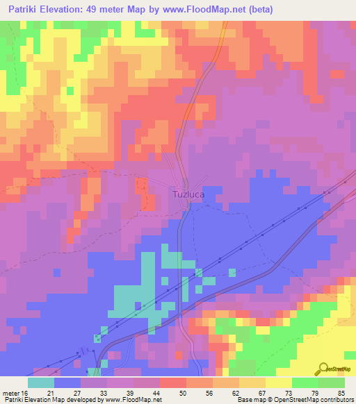 Patriki,Cyprus Elevation Map