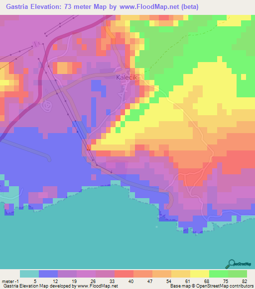 Gastria,Cyprus Elevation Map