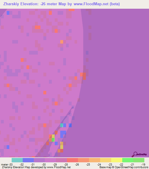 Zharskiy,Azerbaijan Elevation Map