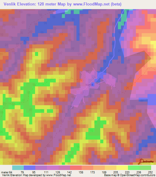 Venlik,Azerbaijan Elevation Map