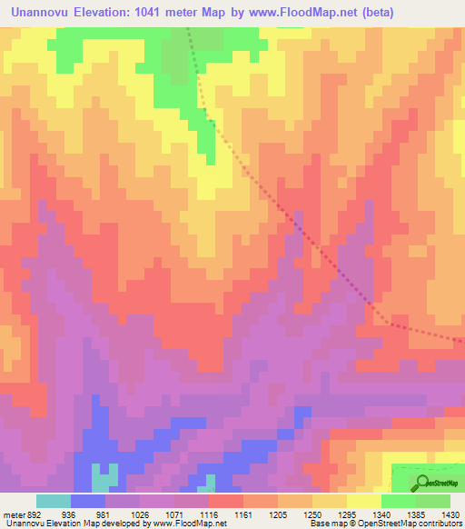 Unannovu,Azerbaijan Elevation Map