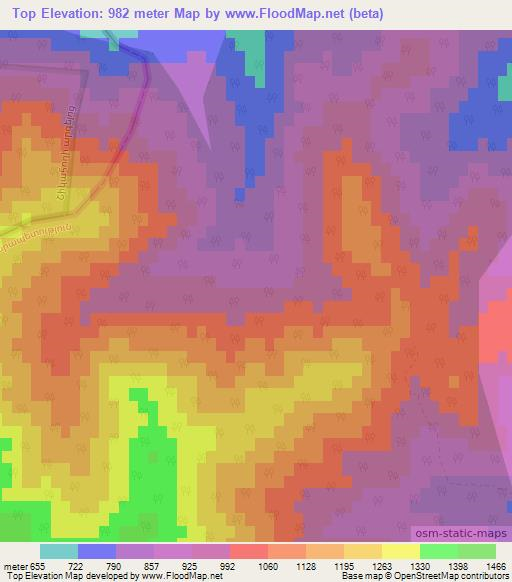 Top,Azerbaijan Elevation Map