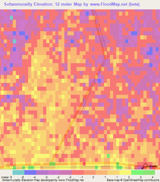 Soltanmuradly,Azerbaijan Elevation Map