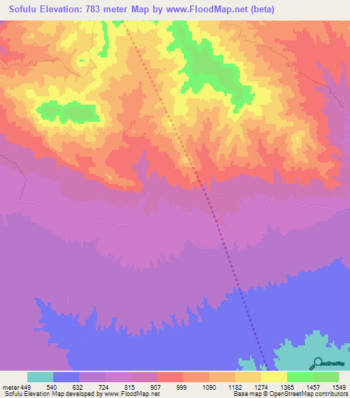 Sofulu,Azerbaijan Elevation Map