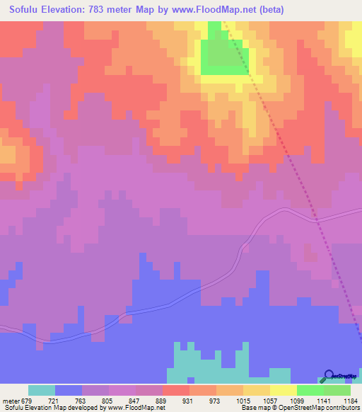 Sofulu,Azerbaijan Elevation Map