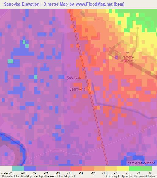 Satrovka,Azerbaijan Elevation Map