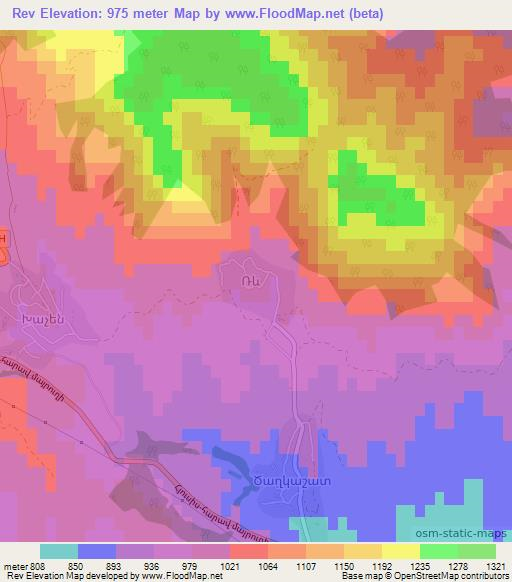 Rev,Azerbaijan Elevation Map