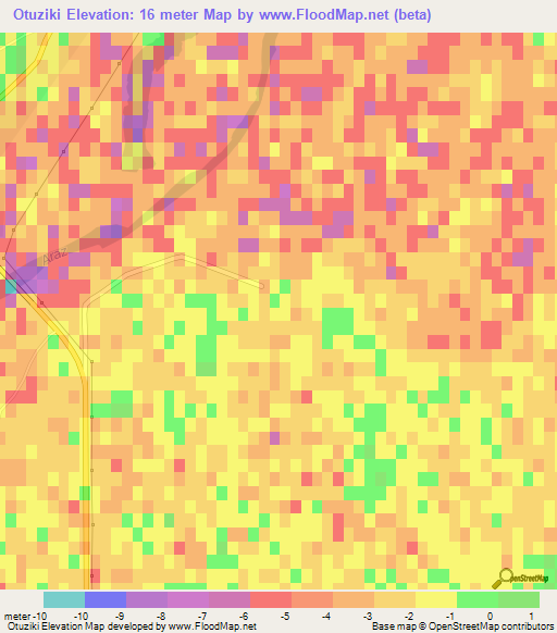 Otuziki,Azerbaijan Elevation Map