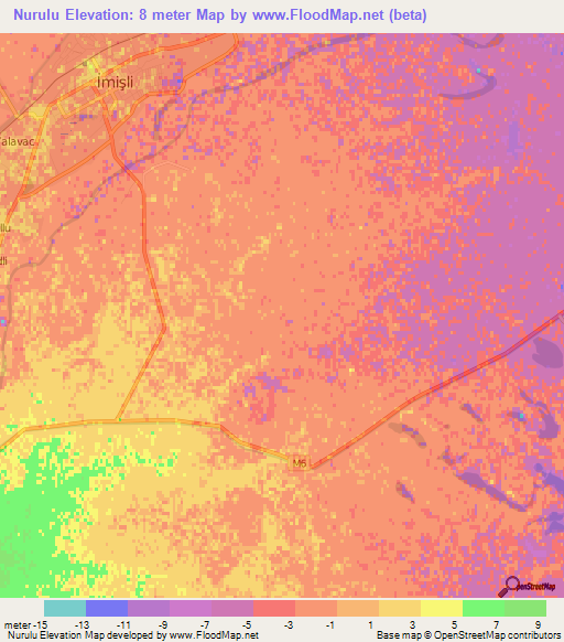 Nurulu,Azerbaijan Elevation Map