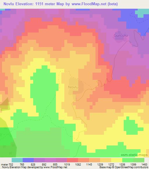 Novlu,Azerbaijan Elevation Map