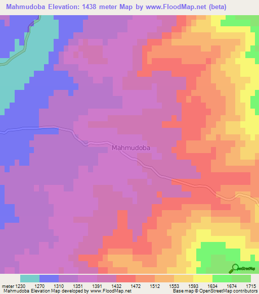Mahmudoba,Azerbaijan Elevation Map