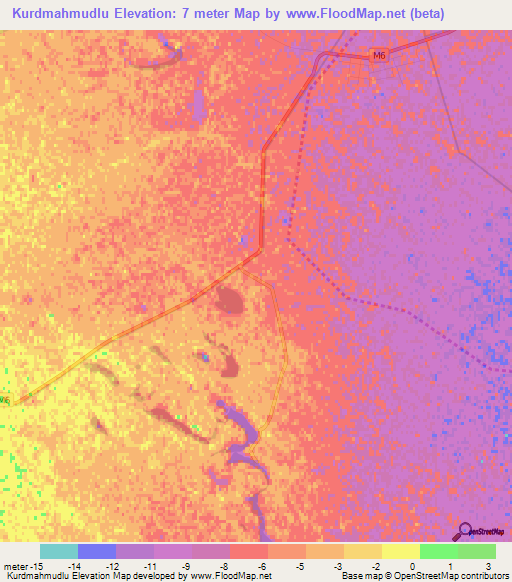 Kurdmahmudlu,Azerbaijan Elevation Map