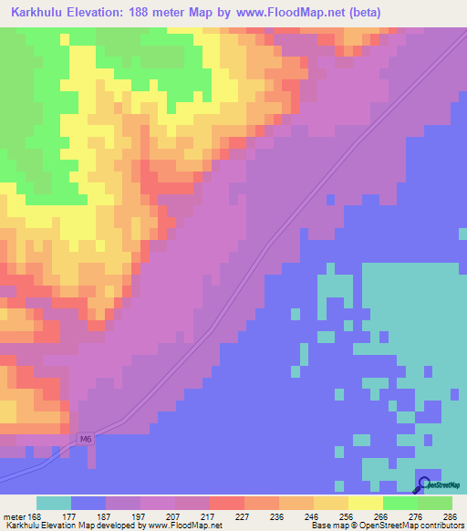 Karkhulu,Azerbaijan Elevation Map