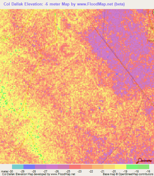 Col Dallak,Azerbaijan Elevation Map