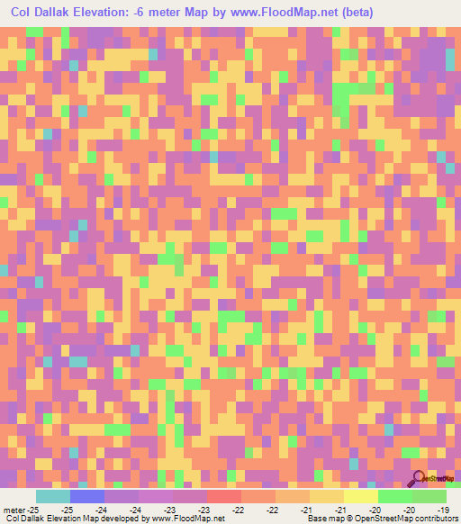 Col Dallak,Azerbaijan Elevation Map