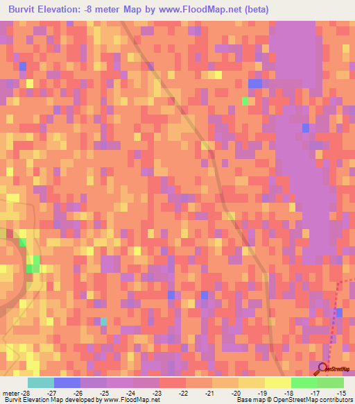 Burvit,Azerbaijan Elevation Map