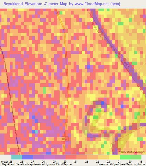 Beyukkend,Azerbaijan Elevation Map