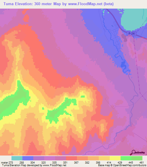 Tuma,Kazakhstan Elevation Map