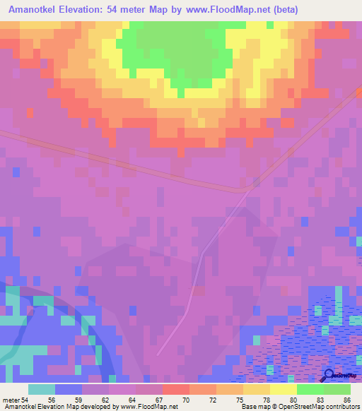 Amanotkel,Kazakhstan Elevation Map