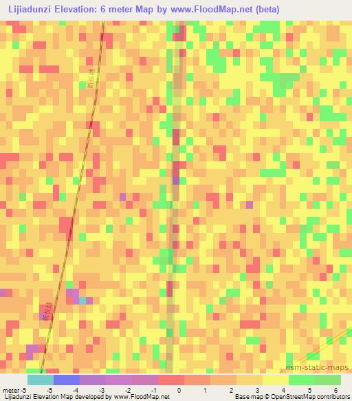 Lijiadunzi,China Elevation Map