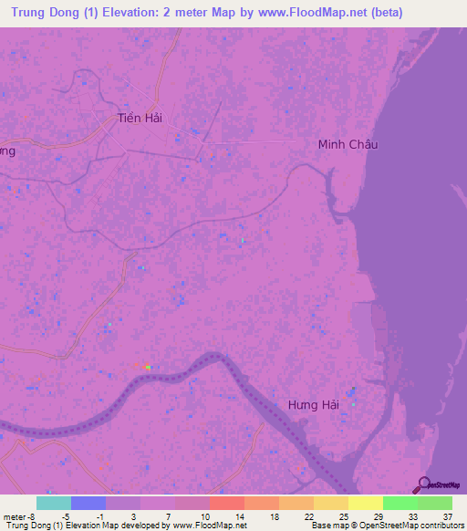 Trung Dong (1),Vietnam Elevation Map