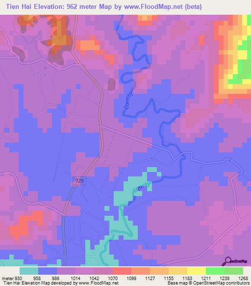 Tien Hai,Vietnam Elevation Map