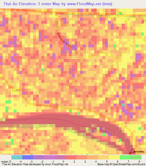 Thai An,Vietnam Elevation Map