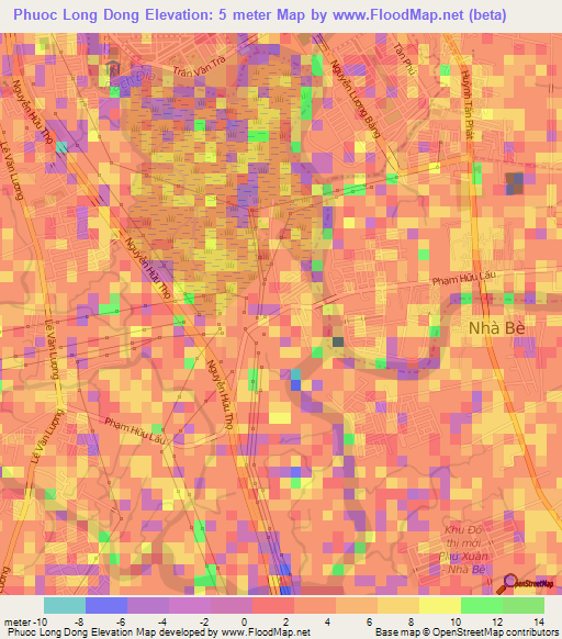 Phuoc Long Dong,Vietnam Elevation Map