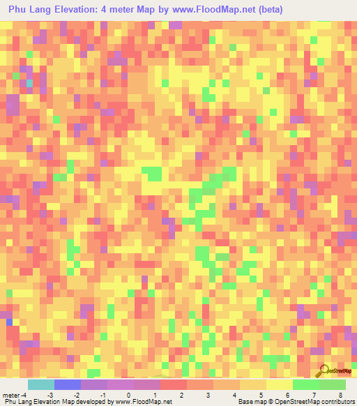 Phu Lang,Vietnam Elevation Map