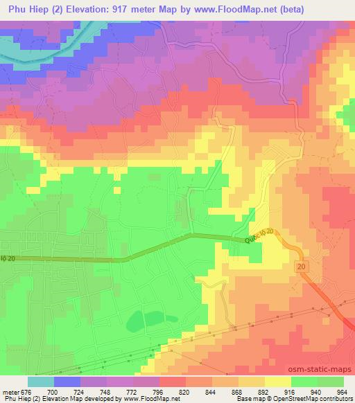 Phu Hiep (2),Vietnam Elevation Map