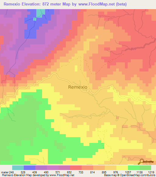 Remexio,East Timor Elevation Map