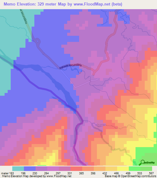 Memo,East Timor Elevation Map