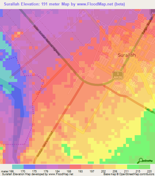 Surallah,Philippines Elevation Map