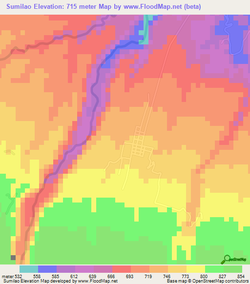 Sumilao,Philippines Elevation Map