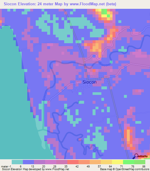 Siocon,Philippines Elevation Map