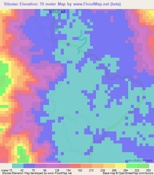 Sibutao,Philippines Elevation Map