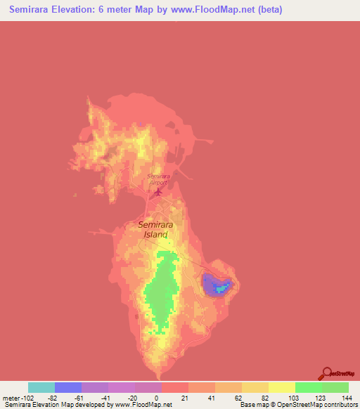 Semirara,Philippines Elevation Map