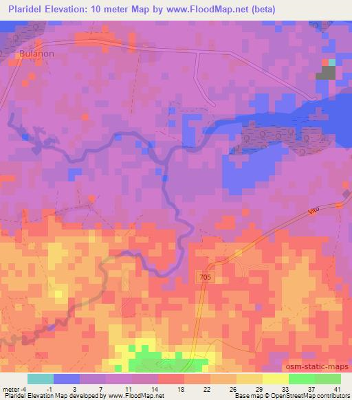 Plaridel,Philippines Elevation Map