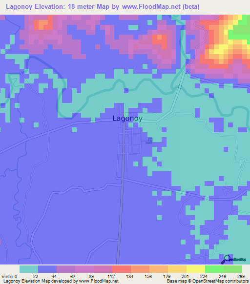 Lagonoy,Philippines Elevation Map