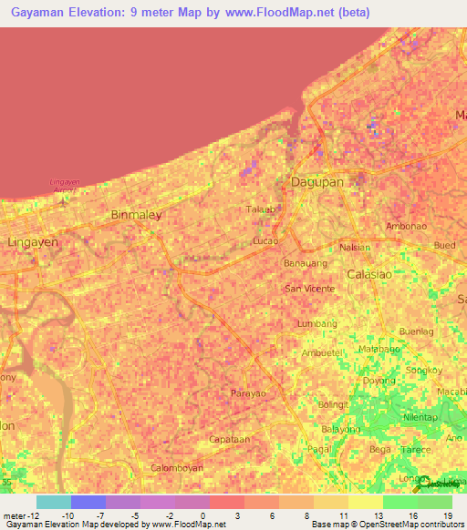 Gayaman,Philippines Elevation Map