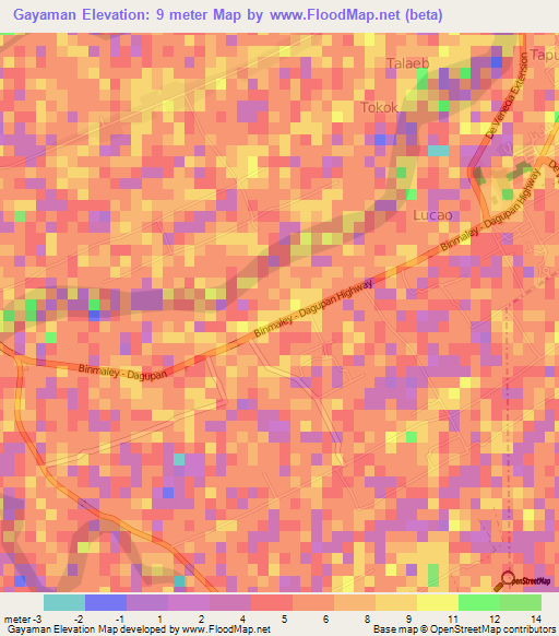 Gayaman,Philippines Elevation Map