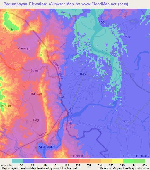 Bagumbayan,Philippines Elevation Map