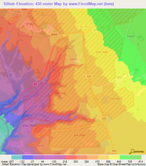 Silbah,Syria Elevation Map