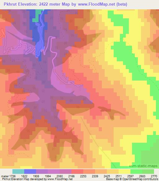 Pkhrut,Armenia Elevation Map