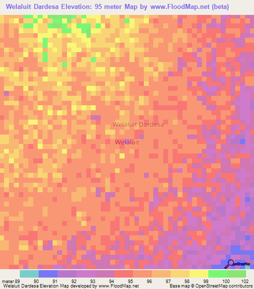 Welaluit Dardesa,Kenya Elevation Map