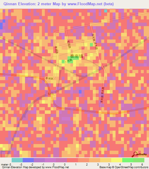 Qinnan,China Elevation Map